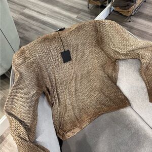 Avant Toi Textured Tan Sweater